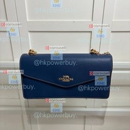 COACH蔻馳 女士奥萊款風琴包KLARE單肩斜挎包鏈條包19手袋 斜孭袋 禮物 bag