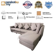 SOFA MINIMALIST L SHAPE MODERN | SOFA RUANG TAMU | SOFA 3 SEATER 4 SEATER SOFA 5 SEATER SOFA MALAYSI