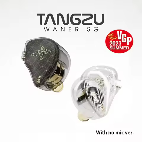 Tangzu WAN ER SG 2022 New 10mm Dynamic Driver Earphone IEM Metal Composite Diaphragm N52 Magnet 0.78