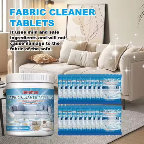 Fabric Sofa Cleaner Tablets,Multi-Effect Stain Remover and Fabric Renewal for Leather and Upholstery