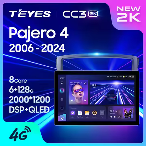 TEYES CC3 2K 11inch or 13inch For Mitsubishi Pajero 4 2006 - 2024 Car Radio Multimedia Video Player 