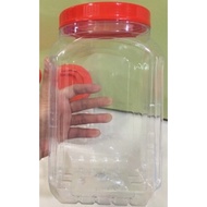 Balang Kuih Raya - 1000ml / 3000ml PET Container Bekas Kuih Cookie Jar Plastik Kosong Biskut
