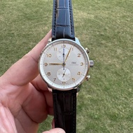 ZF Watch Portugal IW371604Golden Needle Portuguese Meter Transparent Bottom Chronograph Automatic Me
