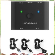 8K USB C KVM Switch USB C SWITCH 2 in1 OUT 8K@30Hz 4K@120Hz PD 100w 10Gbps Data Transmission