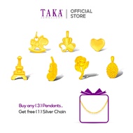 TAKA Jewellery 999 Pure Gold Mini Pendant