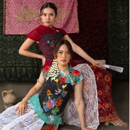 DELTA MaramisDELTA - Vintage Pleats Kebaya Set Bustier Kemben Batik Wedding Lace Graduation Proposal