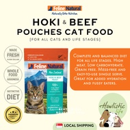Feline Natural Hoki &amp; Beef Pouch Cat Food / 12 pouches