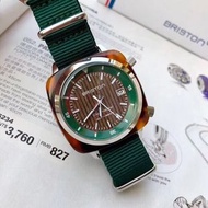 代購 布里斯頓briston手錶 歐美潮牌時尚潮流百搭尼龍錶帶機械錶 藍色綠色男錶女錶 防水日曆腕錶
