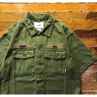 AirRoom 2018SS WTAPS BUDS SHIRT. COTTON. SATIN Short SHIRT Green