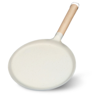 【AA NEW】 9.2in Crepe Pan with Wood Handle Nonstick Crepe Maker Pan for Stove Top Lightweight Pancake