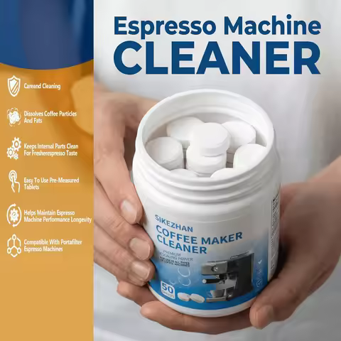 50 Sheets Universal Coffee Maker Cleaner Descaler for Keurig Nespresso Espresso Drip Machines Limesc