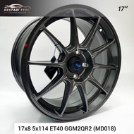 (MD018) NEW SPORT RIMS ORIGINAL ADVANTI 17 INCH 17X8 5X114 ET40 GGM2QR2 READY STOCK