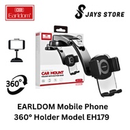 Earldom ET-EH179 360 Degree Rotatable Car Mount Holder Black With Suction Base