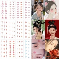 AT&amp;💘Children's Bindi Hanfu Woman's Head Ornament Facial Gem Sticker Ancient Style Girl's Ancient Costume Forehead Printi
