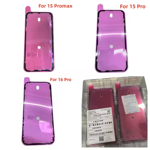 10pcs Ori Waterproof Back Cover Red Tape Adhesive Replace for iPhone 14 14plus 15 16 plus 15promax 1