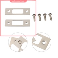 【YAFEXBAG】Lock Deadbolt Strike Plates 2pcs Strike Plate Door Backplate Stainless steel