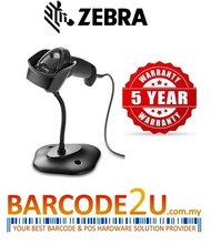 Zebra DS2208 QR Barcode Scanner with Stand - USB
