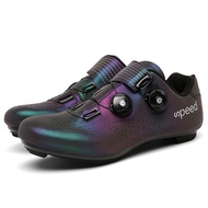 Road Bike Shoes Cycling Shoes MTB Spin Lace Self-Locking Bicycle Shoes Mens and Womens with Quick Co