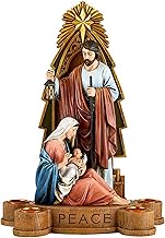 Avalon Gallery Candle Holders - Luxury Tabletop Christmas Centerpiece Advent Wreath Candle Holder Fi