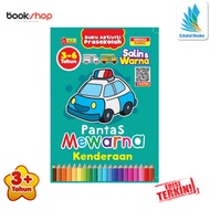 Buku Aktiviti Prasekolah - Buku Pantas Mewarna Kenderaan - Buku Mewarna - Dwibahasa - Buku Kanak-Kan