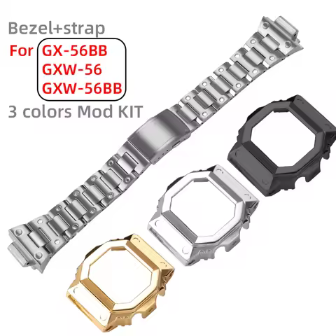 GX56 metal case bezel strap for Casio G-SHOCk gift G block GX-56BB GXW-56 GXW-56BB Stainless steel s