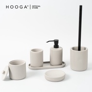 Hooga KENZ Bath Accessories | Soap Dispenser | Tumbler | Soap Dish | Tray | Cotton Bud Container | T