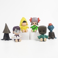 6 Styles Q Version Little Nightmares 3 Season Game Peripheral Figurine Nom Six Sitting Pose Ornament