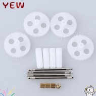 YYE Gearsets Motor Gear, White Durable RC Quadcopter Drone Spare Parts,  Plastic&Copper Aircraft Rol