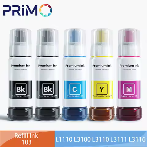 103 Refill Dye Ink 70ML Compatible for Epson EcoTank L1110 L3100 L3110 L3111 L3116 L3150 L3151 L3156