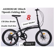 🔥2024 BASIKAL LIPAT🔥 💯SIAP PASANG💯  (FREE LED SAFETY LIGHT SET) 20" ASOGO FOLDING BICYCLE | FOLDING BIKE BASIKAL LIPAT