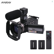 Andoer-2 Video Camera Dv Camera Dv 48mp Ir Vision Motion Rotatable Lcd Touch Lcd Touch Screen 16x 3-