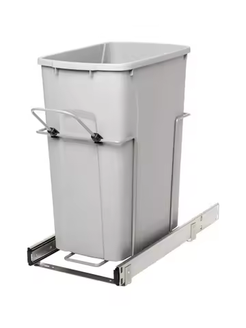 RS-PSW10-1-29-R-P In-Cabinet Soft Close Pull Out Trash Can,18.80 H x 9.3 W x 19-Inch L