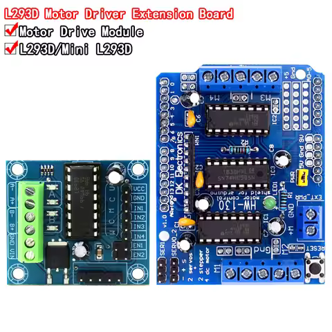 L293D Motor Drive Shield dual for arduino Duemilanove, Motor drive expansion board motor control shi