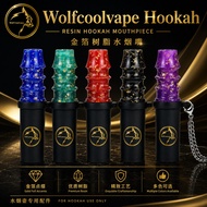 Hookah tips Arabian Hookah Accessories Multicolor Gold Foil Resin Hookah Tip with Halter Neck Metal 