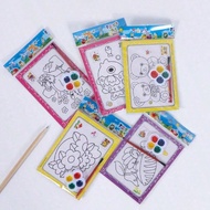 20pcs/10pcs/5pcs/1pc Painting Set With Mini Watercolor Paints And Brushes, Preschool Watercolor Pain