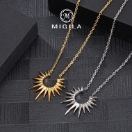 MIGILA graduation gift  Vintage Sun Necklace Necklace for women for men non tarnish gift for BF