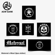 Maternal x hikari riders stickers