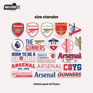 ARSENAL STICKER PACK CONTENTS 19 PCS - PREMIUM STICKER - WATERPROOF