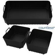 Rectangle Air Fryer Basket Easy Cleaning Baking Tray Basket Insert Rectangular Air Fryer Silicone Li