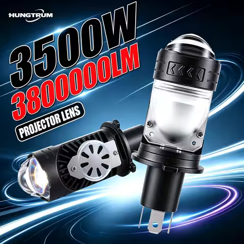 H4 Bi LED Projector Headlights Bulbs Powerful Led Mini Lens Canbus Turbo Motorcycle Car Lights Spotl