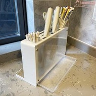 菜刀架筷子籠置物架壓克力刀具一體收納層架家用檯面放菜板砧板架