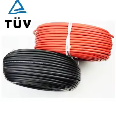 ALLMEJORES Solar PV cable Red blak cable for solar panel system 1500v 4mm2 /6mm2 (12/10AWG )TUV UL a