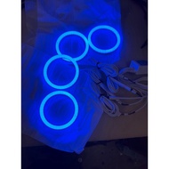 RGB Colorful Thick Cotton Aperture-1 Pair 4-Headlight Aperture Fog Light Aperture Direction Light