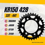 KR150 428 REAR SPROCKET - KR 150 DINAMIK JAGUH ZX150 ZX 150 GT128 GT 128 KIPS SPOKET SPOCKET BELAKAN