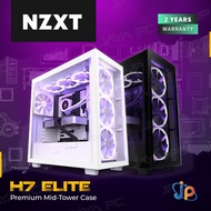 PUTIH Nzxt H7 Elite Gaming Case - Tempered Glass Casing - White
