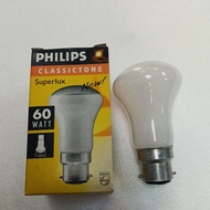 Philips bc b22 new superlux 60watt 240v bulb warm white