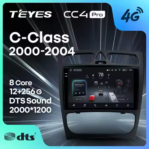 TEYES CC4 PRO For Mercedes Benz C Class S203 CL203 W203 2000 - 2004 CarPlay Auto 2DIN Autoradio Car 