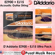 D’Addario EZ900 – EJ15 Ultra Pack Acoustic Guitar String BUNDLE SET