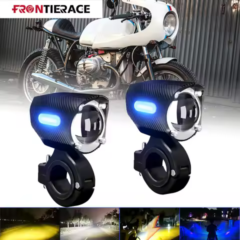 Motorcycle LED Spotlights Fog Light Brighter Lamp Miles Headlight 4x4 Off Road Super Brighter 12V 24