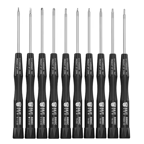 10Piece Precision Screwdriver Set Trox Slotted Phillips Petalobe Y-Type Screwdriver for Mobile Phone